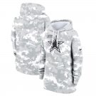 Pullover Hoodie Women's Dallas Cowboys 2024 Salute To Service Club Fleece - Arctic Camo