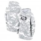 Pullover Hoodie Women's San Francisco 49ers 2024 Salute To Service Club Fleece - Arctic Camo