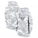 Pullover Hoodie Women's Jacksonville Jaguars 2024 Salute To Service Club Fleece - Arctic Camo