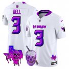 Men's Houston Texans #3 Tank Dell White Vapor Limited Football Stitched Jersey