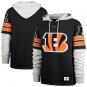 Men's '47 Cincinnati Bengals Double Header Blitz Cornerback Pullover Hoodie - Black