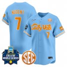 Tennessee Volunteers Men’s #7 Sophia Nugent Softball 2025 Blue Vapor Limited Baseball Jersey