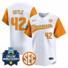 Tennessee Volunteers Men’s #42 Amayah Doyle Softball 2025 White Vapor Limited Baseball Jersey