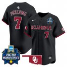 Oklahoma Sooners Men’s #7 Kasidi Pickering Softball 2025 Black Vapor Limited Baseball Jersey