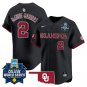 Oklahoma Sooners Men&acirc;��s #2 McEnroe-Marinas Softball 2025 Black Vapor Limited Baseball Jersey
