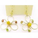 Flower Style Wire Earrings - E38105