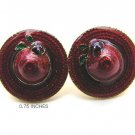 Red Hat Shaped Earrings - E1101