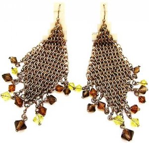 Chains & Beads Drop Earrings - E00467CP