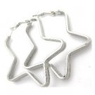Metal Star Shaped Hoop Earrings - E2453013SL