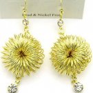 Wire Donut Shaped with Crystals Earrings - ESE2548563GO