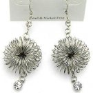 Wire Donut Shaped with Crystals Earrings - ESE2548563SL