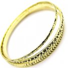 BFL0106GO-3PCS GOLD METAL BANGLE