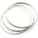 BFL0106SL-3PCS GOLD METAL BANGLE
