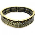 BAQB2110BZ-Crystal Stone Stud metal Bangle