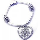BG1448SL-HEART CHARM STRETCH BRACELET