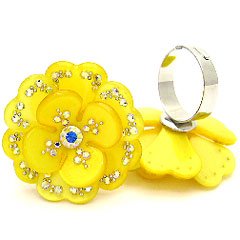 RNCC13YE-FLOWER RING-ADJUSTABLE SIZE