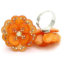 RNCC13OR-FLOWER RING-ADJUSTABLE SIZE