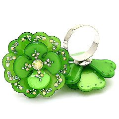 RNCC13GN-FLOWER RING-ADJUSTABLE SIZE