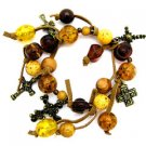 B102-CROSS CHARM STRETCH BRACELET