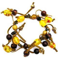 B100-MULTI CHARM STRETCH BRACELET