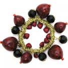 B96029-HEART CHARM-STRETCH-BRACELET