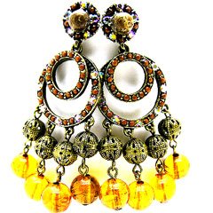 E00052-Dangle Drape Earrings