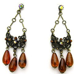 E00047-Dangle Drape Earrings