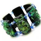 B00049GNBL-Shimmer Floral Stretch Bracelet