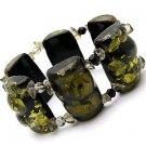 B00049JT-Shimmer Floral Stretch Bracelet