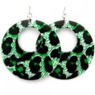 E00972GN-LUCITE ANIMAL PRINT EARRING