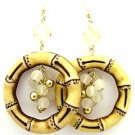 E81852-BAMBOO CIRCLE EARRINGS