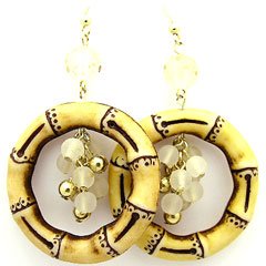 E81852-BAMBOO CIRCLE EARRINGS