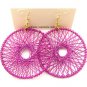 ES004891FU-CIRCLE WHELL EARRINGS