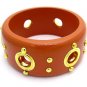 BCLEJJCP009OR-WOOD BANGLE
