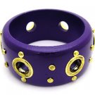 BCLEJJCP009PU-WOOD BANGLE