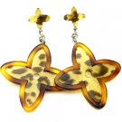 EK2008BR-lucite animal print trend earrings