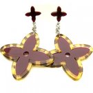 EK2008RD-lucite animal print trend earrings