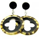 EK2011JT-lucite animal print trend earrings
