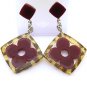EK2014RD-lucite animal print trend earrings