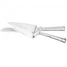 Lenox "True Love" 2-Piece Dessert Set Cake Knife and Server - Silver Plated