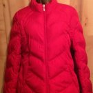 Athletic Works Women's Sz Med Classic Red Puffer Snow Ski Jacket Full Zip