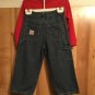 Lee Authentic Med Wash Utility Jeans & J.Khaki Red L.S. Shirt 3T Boys 100%Cotton