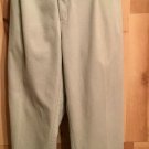 Farrah Men’s Sz 40 x 32 Khaki Dress Pants Pleated Front 100% Cotton
