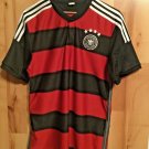 Deutscher Fussball-Bund Men’s Marcos #9 XL Soccer Polo Shirt Red Black Stripes