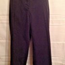 Crest Women's Dress Slacks Pants Black Approx Sz 10 Flat Front
