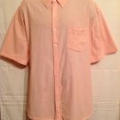 Old Navy Men's Size XL Orange Button Front Shirt Short Sleeve 100% Cotton