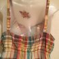 Old Navy Women&acirc;��s Sz Medium Sun Shirt Tank Top Sleeveless Multi Color Plaid