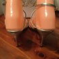 Wild Rose Misty 61 Size 9 Open Toe Sling Back Sandals Silver Metallic 4.5â Heel