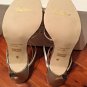 Wild Rose Misty 61 Size 9 Open Toe Sling Back Sandals Silver Metallic 4.5â Heel
