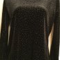 Impressions Women&acirc;��s SIze PS Pull Over Sweater Black High Sparkle Long Sleeves
